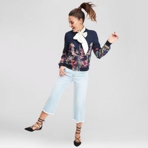 Floral Print Bomber Jacket NWT